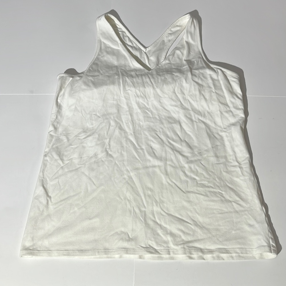 Victoria's Secret Bra Tops size XL v neck tank top cream off-white rare